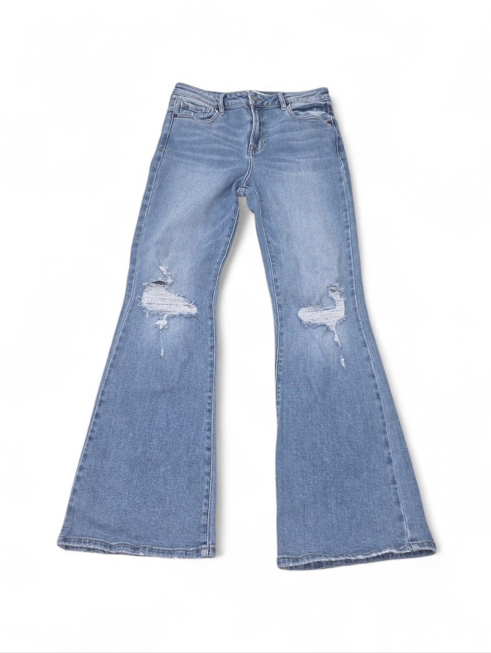Altard State Flare Distressed High Rise Blue Jeans Size 28